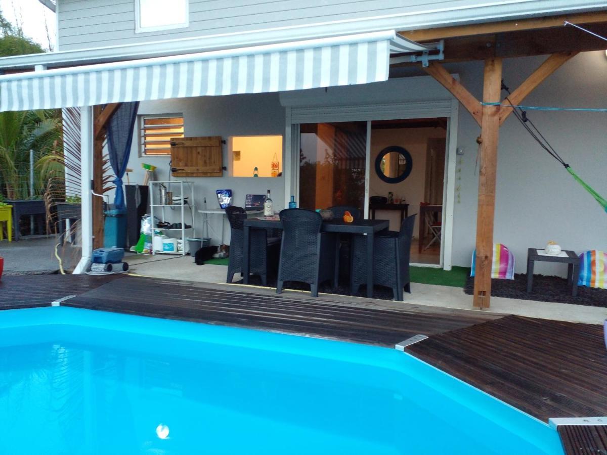 Chambre Chez L'Habitant Avec Piscine Privative Et Vue Panoramique Sur La Mer Des Caraibes Desmarinieres Buitenkant foto