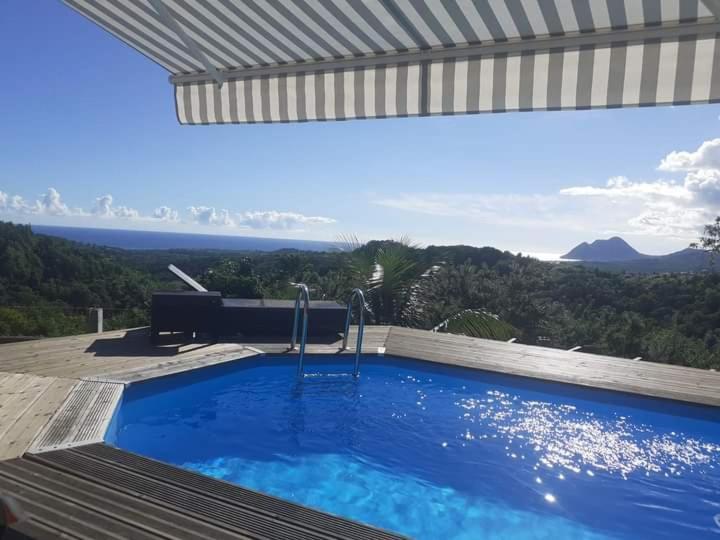 Chambre Chez L'Habitant Avec Piscine Privative Et Vue Panoramique Sur La Mer Des Caraibes Desmarinieres Buitenkant foto