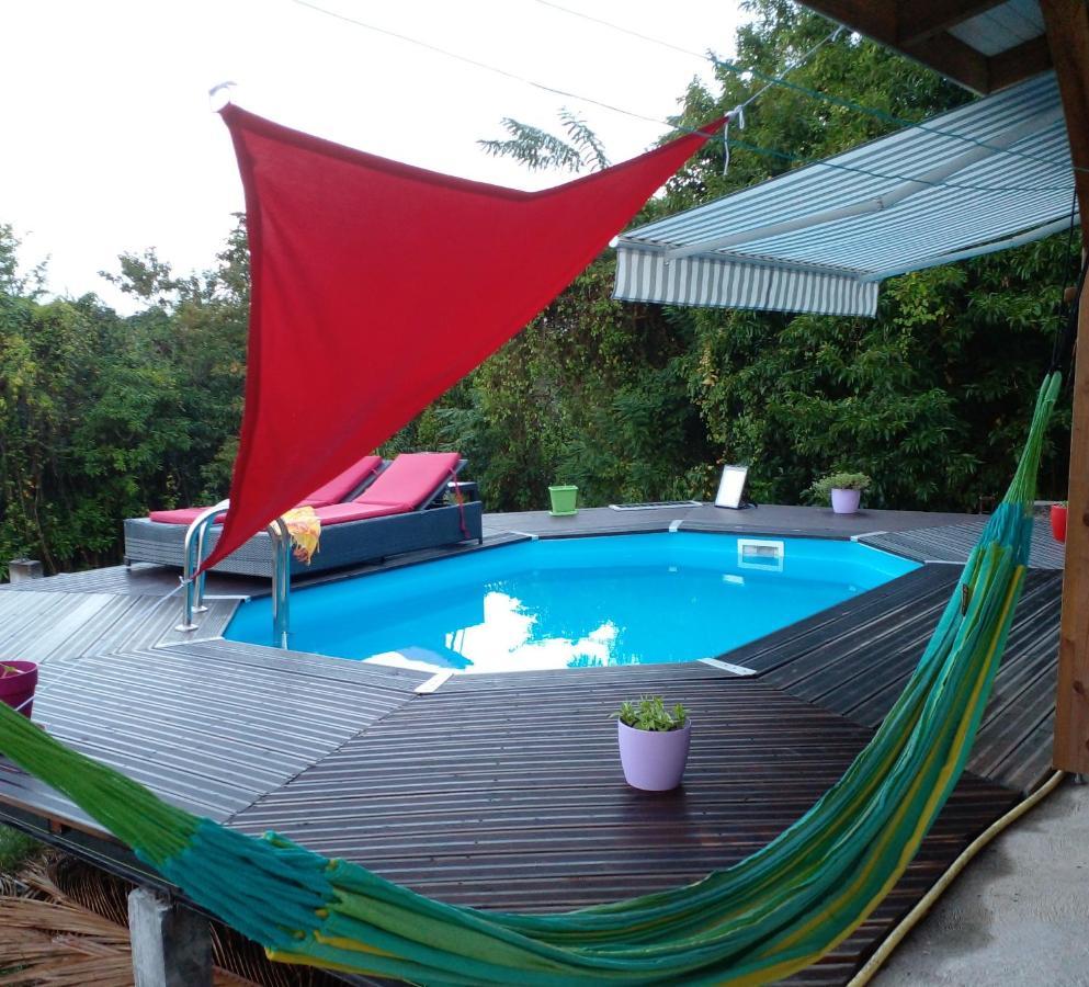 Chambre Chez L'Habitant Avec Piscine Privative Et Vue Panoramique Sur La Mer Des Caraibes Desmarinieres Buitenkant foto